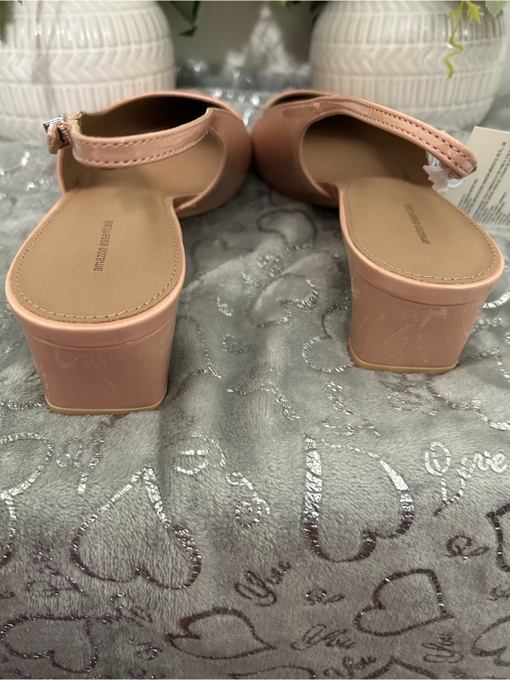 NWT A.Essentials, Blush, Size 13 Women’s Pointed Slingback Kitten Heel Pumps - Picture 6 of 8